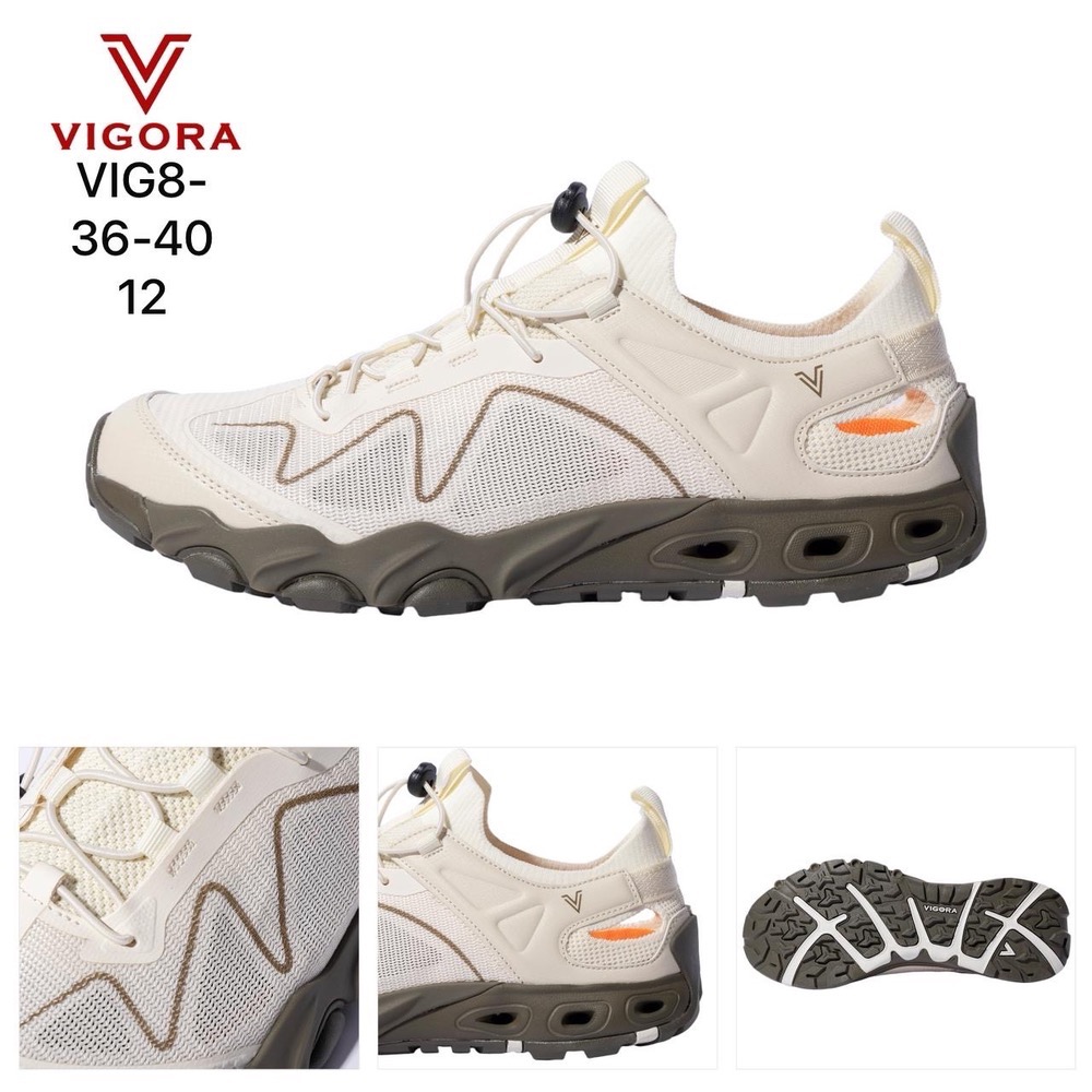 صندل آبنوردی سایز 36 تا 40( کرم یشمی) -برند VIGORA-کد239