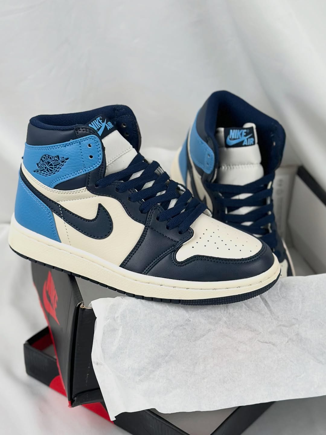 کفش جردن وان  آبی Air Jordan 1 Retro High OG-blue university (ویتنام)کد 266