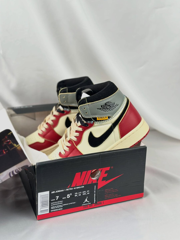 کفش ایر جردن وان بلک تو black toe ویتنام کد 266
